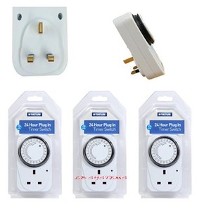 timer socket switch mains plug clock lights hour status
