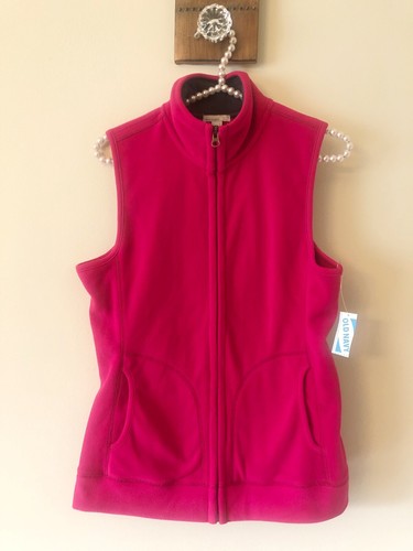 NWT Old Navy Womens Pink Fleece Vest 