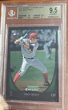 2011 MIKE TROUT BOWMAN CHROME  ROOKIE DRAFT #101 GEM MINT !!!!