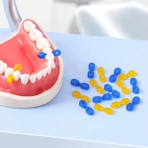 60pcs Dental Elastic Rubber Fixing Wedges Matrix Matrices Dam Composite Material - Picture 5 of 19