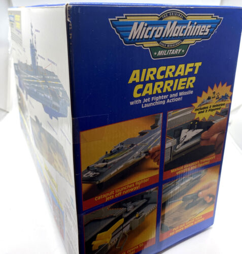 Micro Machines Military Aircraft Carrier Over 30" 1999 Hasbro Galoob NEW SEALED - Picture 4 of 4