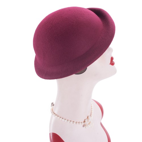 Womens Vintage Style 100% Wool Felt Beret Derby Plain Hat Millinery Craft A553 - Picture 39 of 50