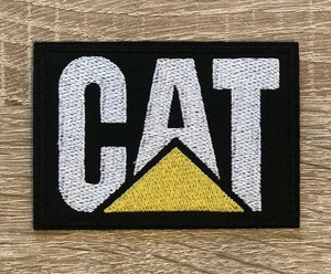 CAT-CATERPILLAR-Logo-Patch-Iron-Sew-On-Heavy-Equipment-For-Shirts-Hats-Badge