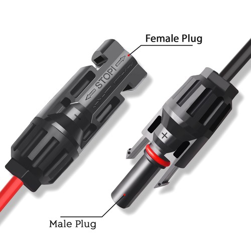 XT60 Adapter to Solar Male Female Connector Extension Charge Cable 3M Wire 12AWG - Picture 2 of 5