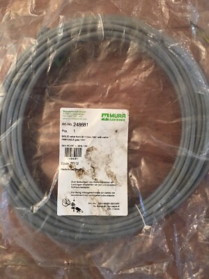 Murr Elektronik MSUD Valve Plug Form BI 11mm 180* With Cable HMH 3x0,5 Grey 10m