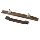 Jazz Guitar Bridge With Bone Saddles Alloy Material Guitar Accessory