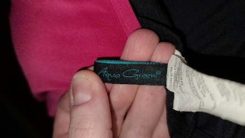 Mujer Correa Ajustable Rosa Capas Tankini Traje De Baño Top Aqua Verde M - Imagen 2 de 8
