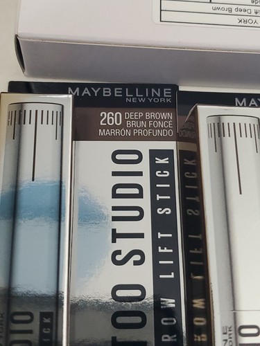 Maybelline New York Tattoo Studio Brow Lift Stick 260 DEEP BROWN 0.038 oz(4pks) - Picture 2 of 4
