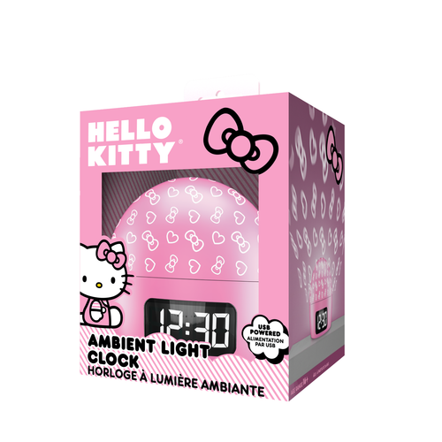 Hello Kitty Ambient Projection Light Alarm Clock - Picture 3 of 4