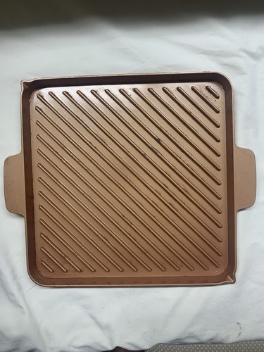 Tristar Copper Chef Non-Stick Grill & Griddle w/Glass Lid/Press*12" - Picture 4 of 16
