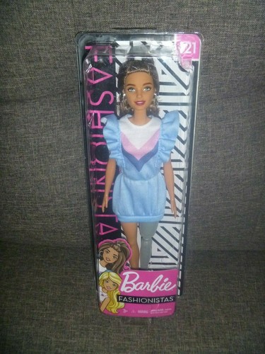  Mattel BARBIE Fashionistas bambola 121 con protesi grigia gamba nuova con scatola - Foto 1 di 9