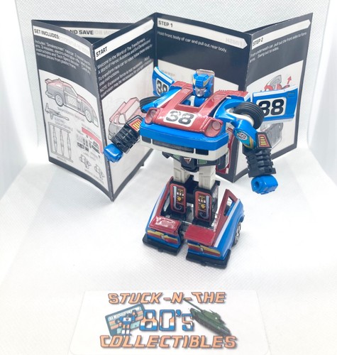 1985 G1 Transformers Smokescreen 98% Complete + Instructions windows need repair - Picture 5 of 6