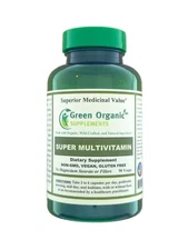 Green Organic Supplements' - Super Multivitamin, High Absorbable, Antioxidants