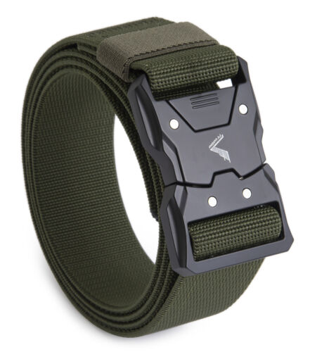 Men's Tactical Belt, Rigger Hiking Belt,1.5" Nylon Web Novelty Work Belt for Men - Picture 6 of 8
