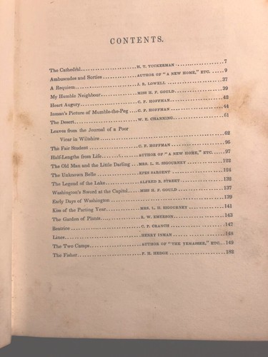 First Edition 1844 THE GIFT: A CHRISTMAS AND NEW YEAR'S PRESENT American Antholo - Picture 3 of 8