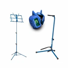 Zoundhouse Beginner Bundle 43: Music Stand + Guitar Stand + Clip-On Tuner