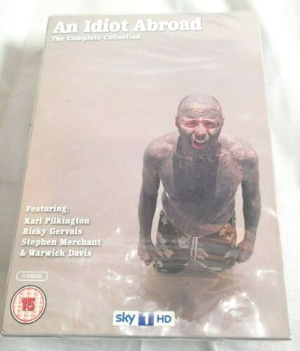 An Idiot Abroad - Series 1-3 - Complete (DVD, 2012, 5-Disc Set, Box-Set) new