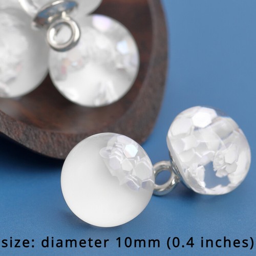 10pcs Resin Clear Frog Buttons Sequins Material for Tang Suit Hanfu Decor Retro - Picture 22 of 24
