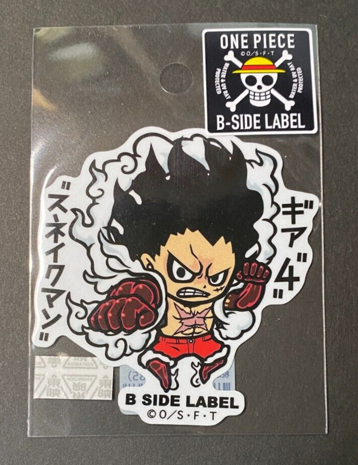 Sticker Luffy Gear 4 One Piece B-SIDE LABEL - Meccha Japan