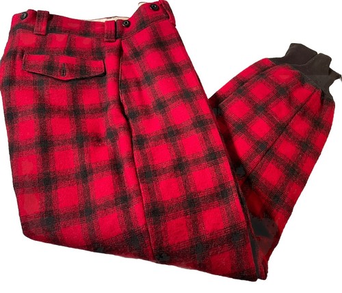 Vintage Woolrich Mackinaw Plaid Wool Hunting Suit 40 Jacket & 32x32 Pant Set - Picture 9 of 18