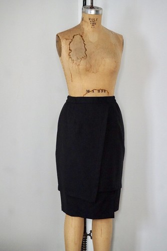 Xiao Studio Charcoal Grey Tiered Wool Skirt, Maryam Nassir Zadeh,La Garconne M/L - Picture 12 of 12