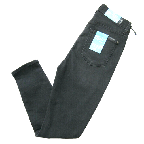 NWT 7 For All Mankind High Waist Ankle Skinny in b(air) Evening Gray Jeans 28 - Picture 6 of 9