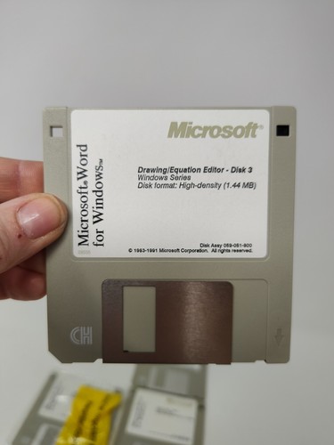 Vintage Software: Microsoft Word 1983-1991 for Windows, 6 Disk set - Picture 4 of 8