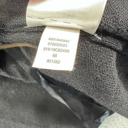 Chicos Womens XL Black Sheer Minimalist Drape Open Front Cardigan Ruched Sleeve - Picture 6 of 9