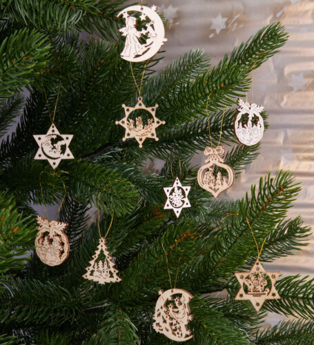 BRUBAKER 48-Pcs. Christmas Pendant Set - Stars Fir Tree Santa Claus - - Picture 3 of 6