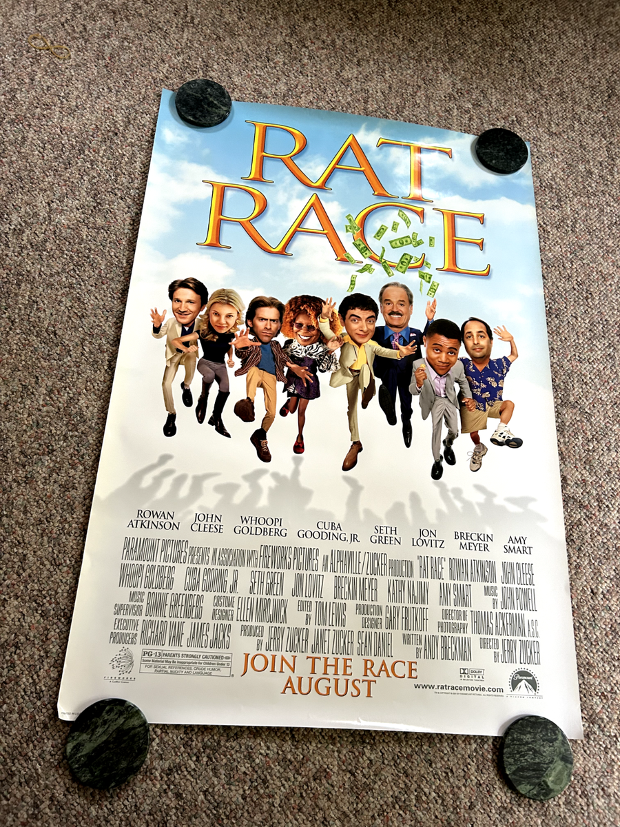 RAT RACE Original Movie POSTER 27x40 John Cleese Whoopi Goldberg 