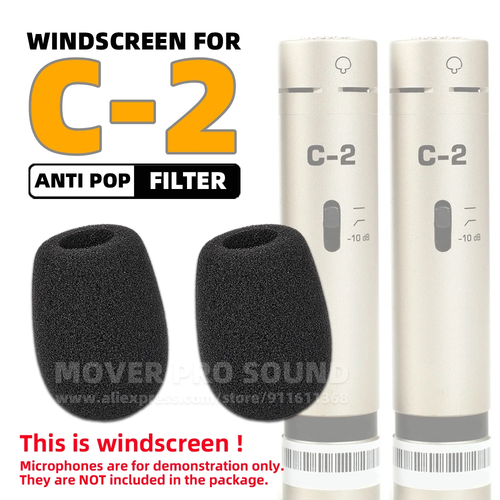 For Behringer C-2 C 2 C2 Windscreen Microphone Windproof Pop Noise Filter Mask S - Picture 12 of 12