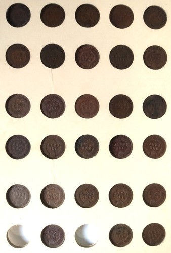 FLIEGENDER ADLER INDISCHER HEAD CENT 45 Münzsammlung 1857-1909 60 66 70 76 78 DE9H - Bild 9 von 10