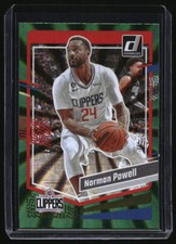 Norman Powell 2023 #136 2023-24 Donruss Los Angeles Clippers Green Laser Holo
