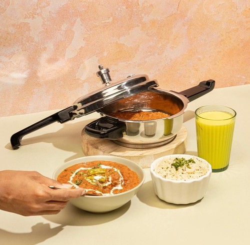 Vinod Shallow Pressure Cooker with Lid | Sandwich Bottom | 2L 3.5L 4.5L 6L - Picture 11 of 11