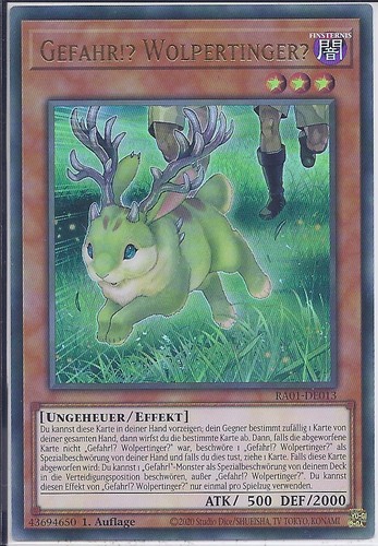 Yu-Gi-Oh! RA01-DE013 Gefahr!? Wolpertinger? 1.Auflage UR