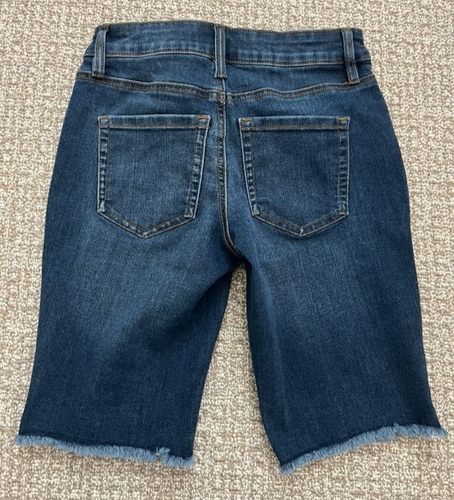 Style & Co. Mid Rise Raw Hem Bermuda Denim Shorts Size 2 - Picture 2 of 9