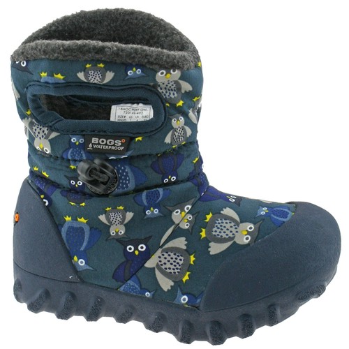 Baby Bogs wasserdichte Stiefel Puff Eule marineblau isoliert warm gefüttert Gummistiefel 720141 - Bild 2 von 5