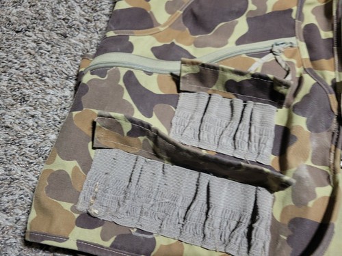 Vtg Duck Camo Vest Gamehide Hunting Game Pouch Waterproof Bird Hunt Sz Men's m - Picture 4 of 10