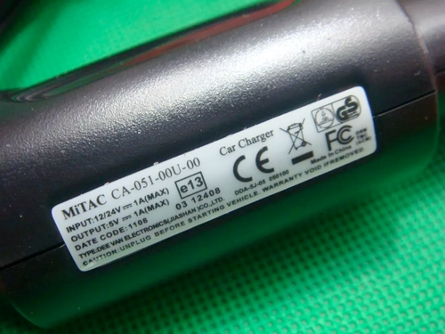 Original Mitac Car charger power cable for Garmin dash cam 45 46 47 65W 66W Mini - Picture 4 of 5