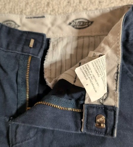 Dickies Boys Size 8 Blue Cotton Blend Pants 24 - Picture 5 of 7