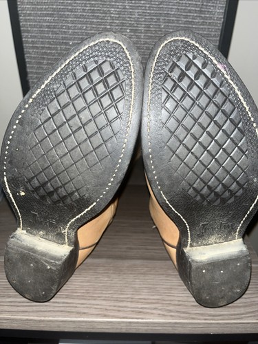 Stivali da cowboy Justin UOMO pelle western marrone mulo 7,5 EE USA #1122 - Foto 5 di 10