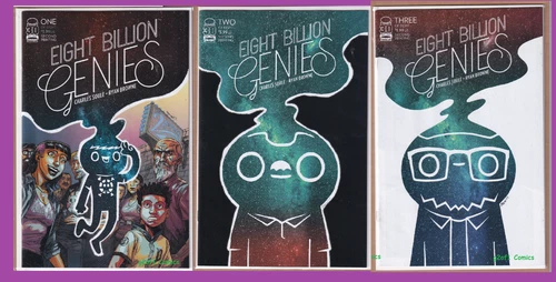 Eight Billion Genies #1 #2 #3 ~  2nd Print Set IMAGE Comics NM