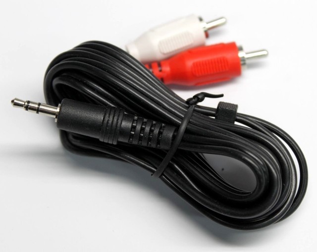 RCA to 3.5mm Headphone Jack Plug Adapter Cable Color Coded Cord for Stereo Audio eBay
