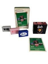 2003 Hallmark Keepsake Shopping for Shoes Barbie Miniature Ornament Set