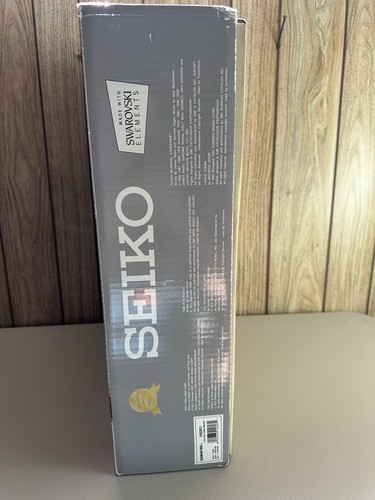 SEIKO Musical Motion Christmas Wall Clock Swarovski Crystals Collectors Working - Picture 3 of 24