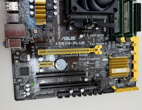 Zócalo de placa base ASUS A88XM-PLUS FM2 FM2+ 8 GB DDR3 AMD A6-5400K 3,6 GHZ PROBADO - Imagen 4 de 7