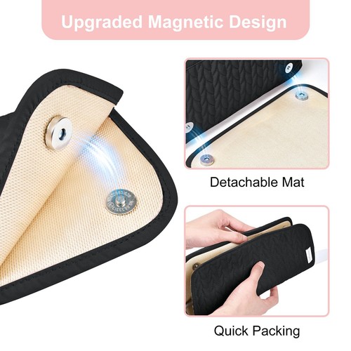Hair Tools Travel Bag Heat Resistant Mat Case Hot Tools Straightener, Curling... - Picture 3 of 7