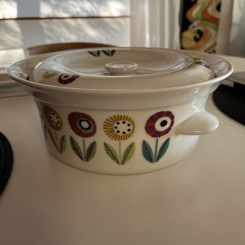 Vintage Tureen Upsala Ekeby Bellis Series Sweden Ovenware design Eva Blahd 1959 - Picture 21 of 24