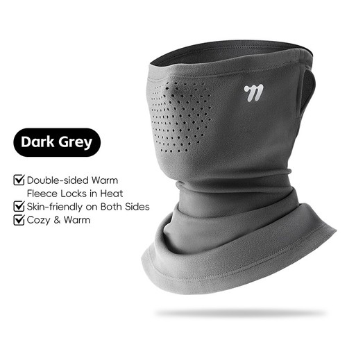 WEST BIKING Winter Face Mask Warm Ear-hanging Sports Neck Warmer Scarf Grey - Picture 6 of 21