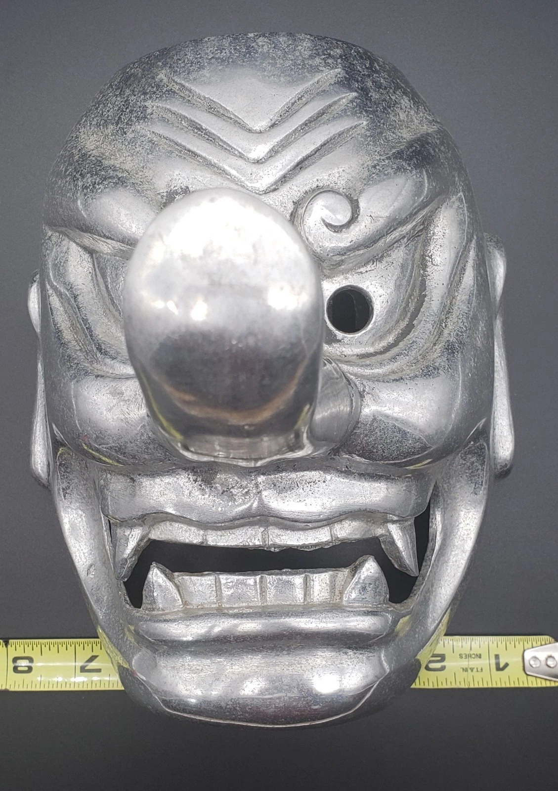 Vintage aluminum Arthur Court Studio Design - Demon  mask 1976 image 5